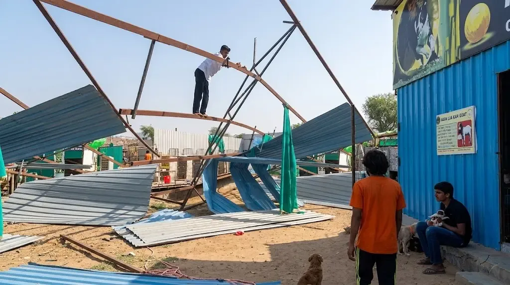 Dakash Shelter Destroyed