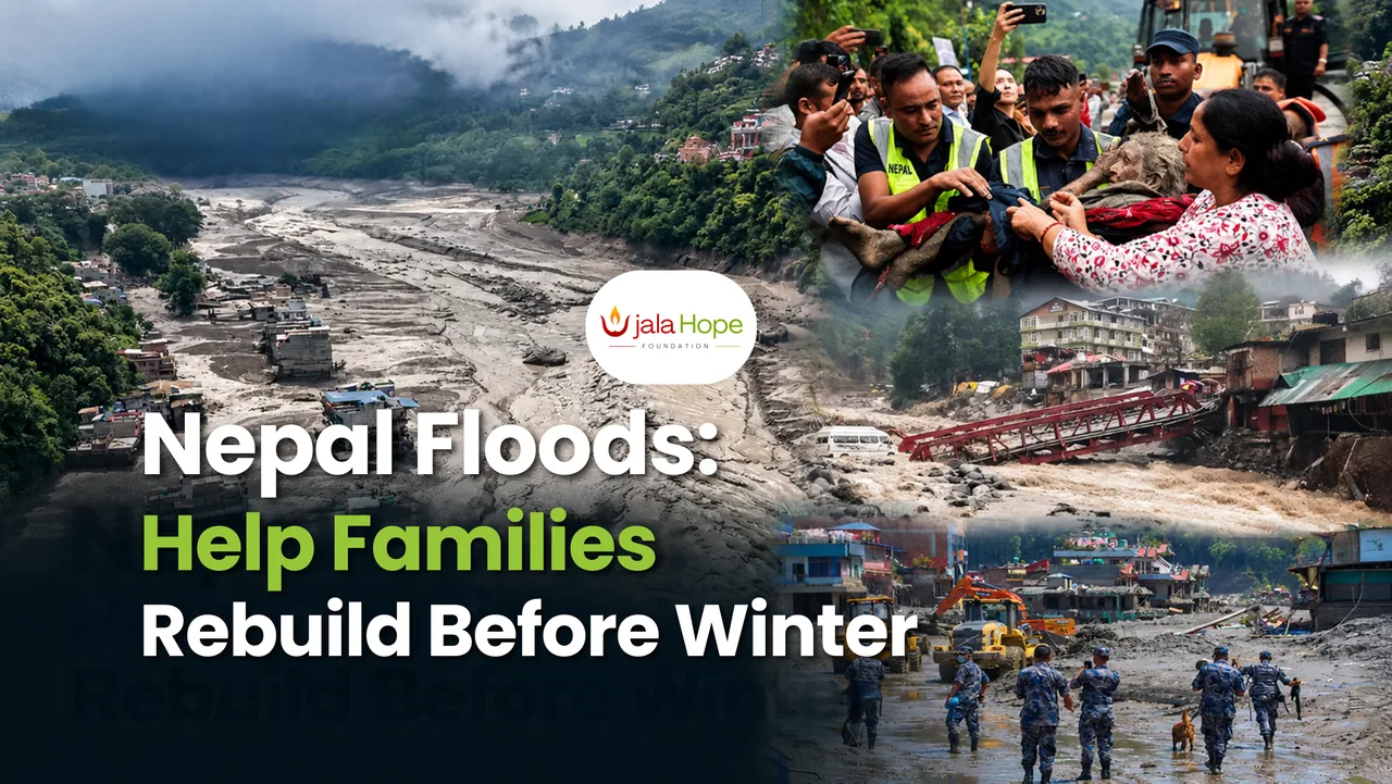 Nepal Flood Banner - Ujala Hope Foundation