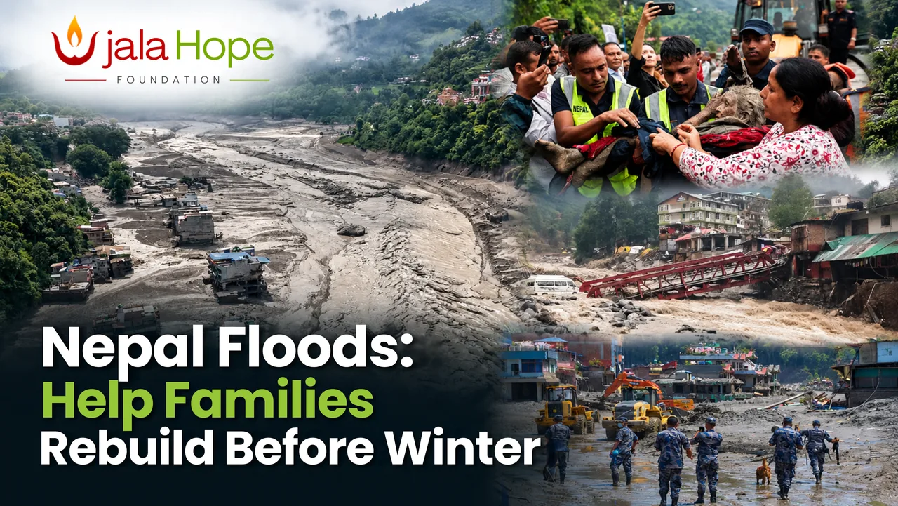 Nepal Flood Banner - Ujala Hope Foundation